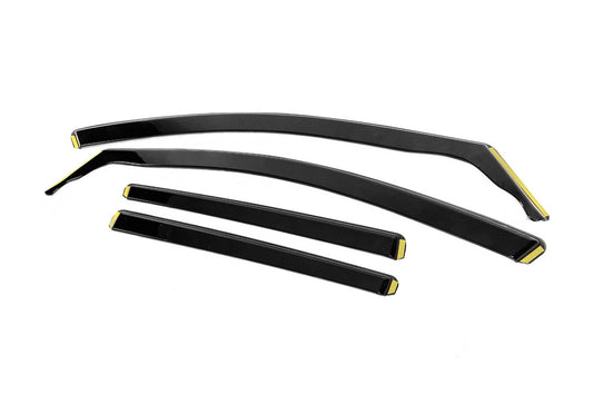 In-Channel Window Deflectors Niken Luxury (HB, 5 Door, 4 Pcs) for Volkswagen Golf 7/E-Golf 2012-2020 - image 2