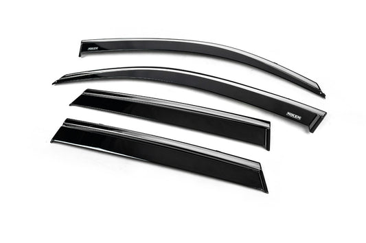 Window deflectors with chrome trim (4 pcs, Niken) for Suzuki Vitara 2015- - image 2