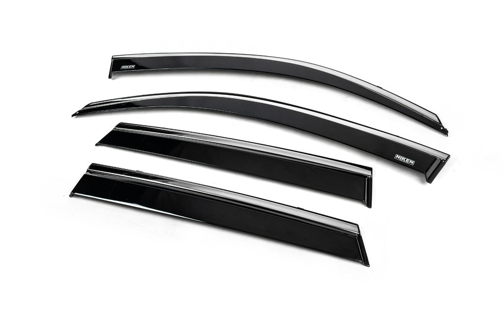 Window deflectors with chrome trim (4 pcs, Niken) for Suzuki Vitara 2015- - image 2