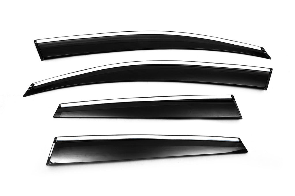 Window Deflectors with Chrome Trim (4 pcs, Sunplex Chrome) for Renault Clio V 2019- - image 7