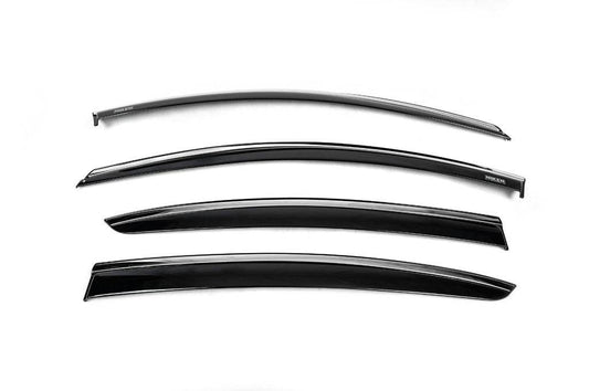 SD chrome windbreakers (4 pcs, Niken) for Renault Megane IV 2016-2025 - Reelken Auto