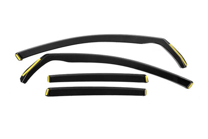 In-Channel Wind Deflectors Niken Luxury (HB, 4 pcs) for Volkswagen Golf 5 2003-2009 - image 1