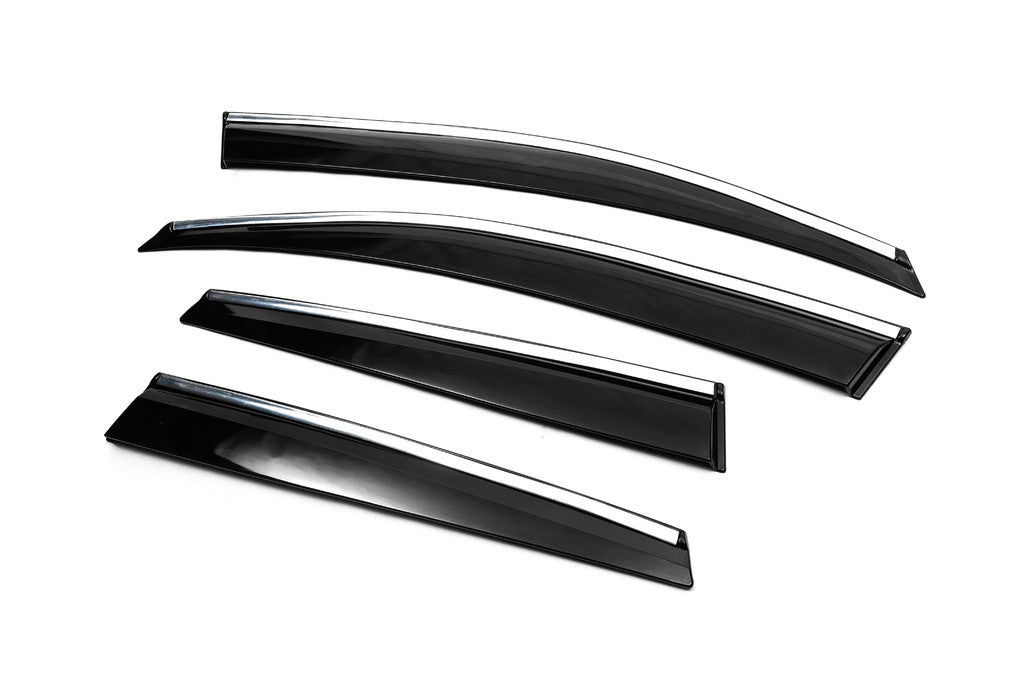 Window Deflectors with Chrome Trim (4 pcs, Sunplex Chrome) for Renault Clio V 2019- - image 8