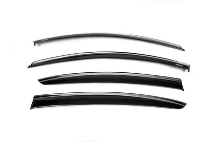 Window Deflectors with Chrome Trim SD (4 pcs, Niken) for Renault Megane IV 2016-2025 - image 2