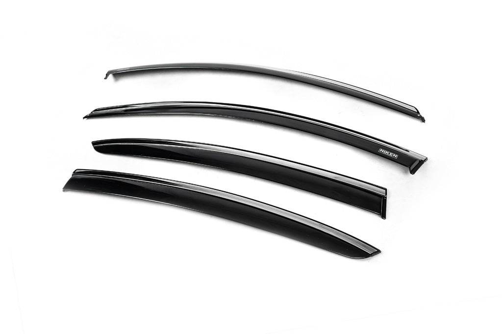 SD chrome windbreakers (4 pcs, Niken) for Renault Megane IV 2016-2025 - Reelken Auto