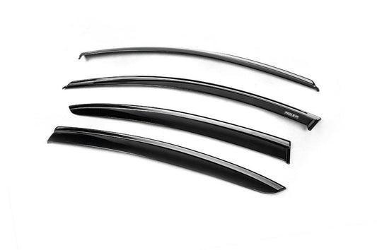 SD chrome windbreakers (4 pcs, Niken) for Renault Megane IV 2016-2025 - Reelken Auto