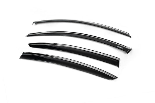 Window Deflectors with Chrome Trim SD (4 pcs, Niken) for Renault Megane IV 2016-2025 - image 1