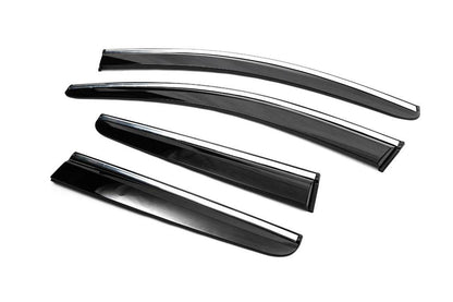 Windshields with chrome (4 pcs, Sunplex Chrome) for Renault Kadjar - Reelken Auto