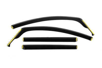 In-Channel Wind Deflectors Niken Luxury (4 pcs) for Volkswagen Touran 2010-2015 - image 1