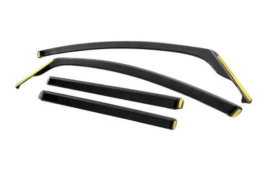 In-Channel Wind Deflectors Niken Luxury (4 pcs) for Volkswagen Touran 2010-2015 - image 2