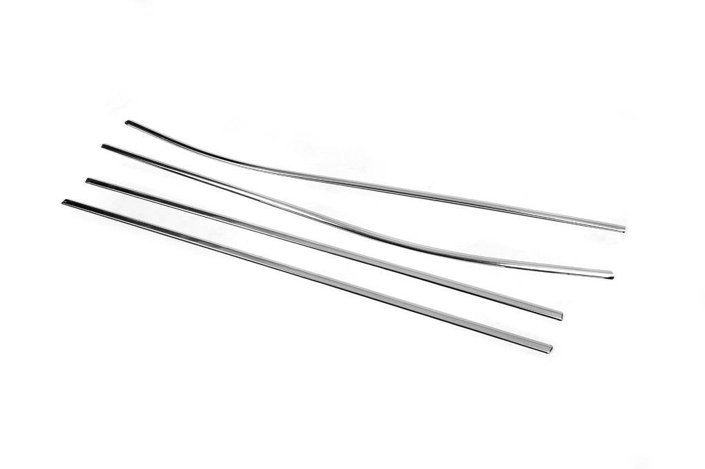 Lower edging (4 pcs., stainless steel) for Toyota Corolla 2013-2019 - Reelken Auto