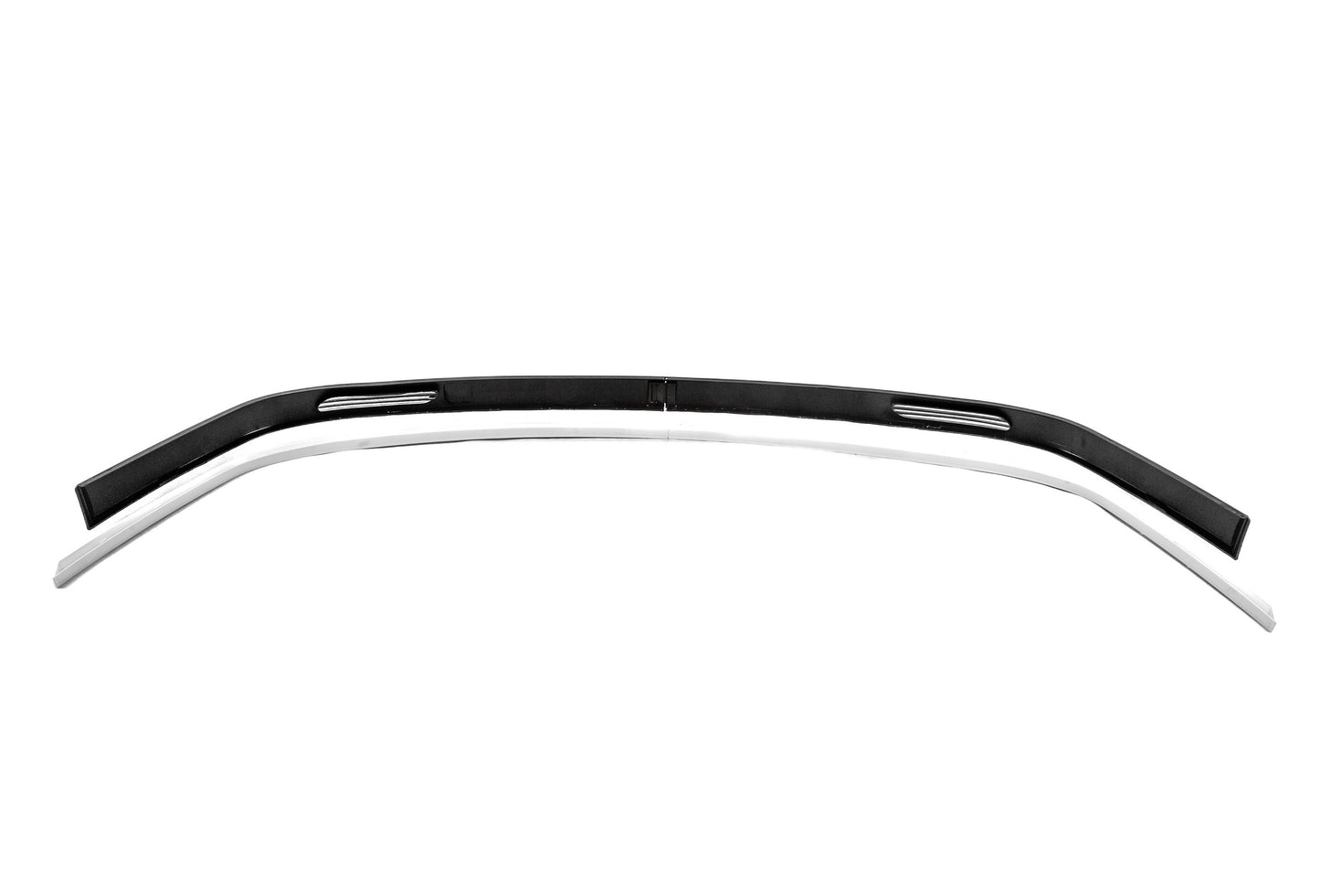 Universal Front Lip Spoiler DPT White V-1 (ABS, Gloss Black) - image 6