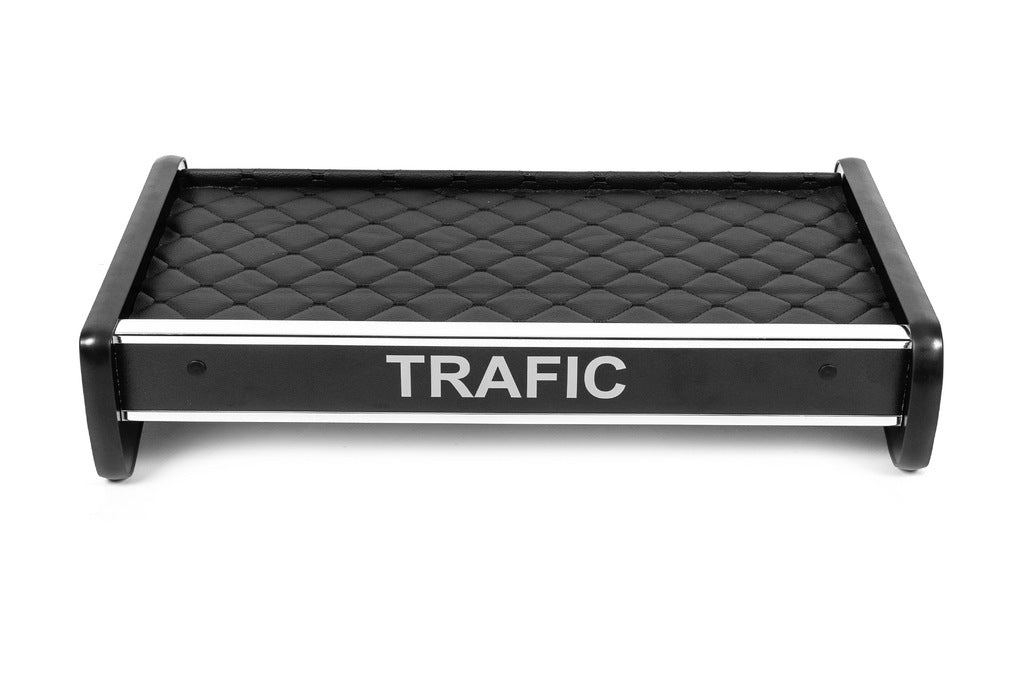 Dashboard Shelf (2001-2010, Black with Black Stitching) for Renault Trafic 2001–2015 - image 1