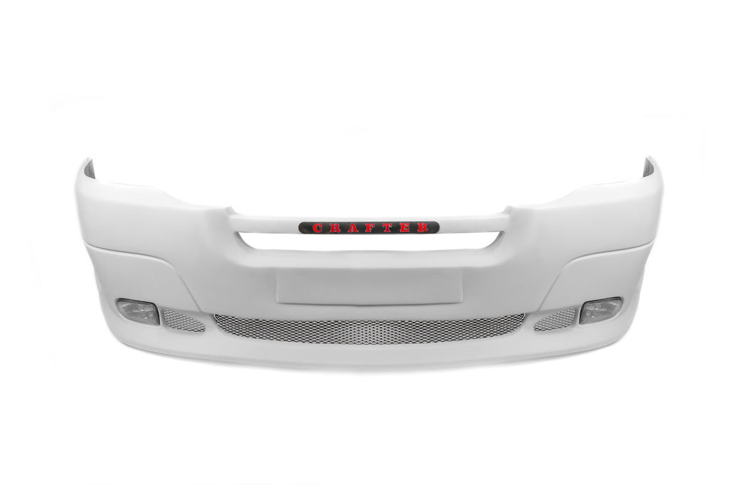 Front bumper lip with 2 headlight cutouts (primed for painting) for Volkswagen Crafter 2006-2016 - image 3