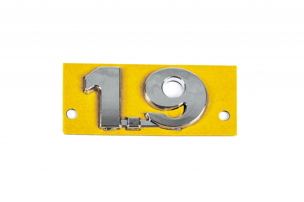 Badge 1.9 (48mm x 25mm) for Volkswagen Vento 1992-1998 - image 1