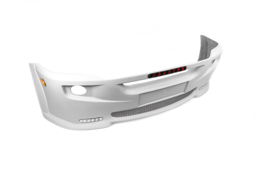 Front bumper lip 2012↗ (LED, paintable) for Volkswagen Crafter 2006-2016 - image 1