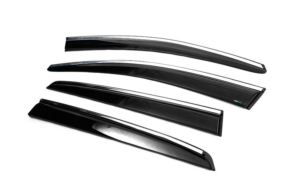 Windshields with chrome HB (4 pcs, Sunplex Chrome) for Volkswagen Golf 7/E-Golf - Reelken Auto