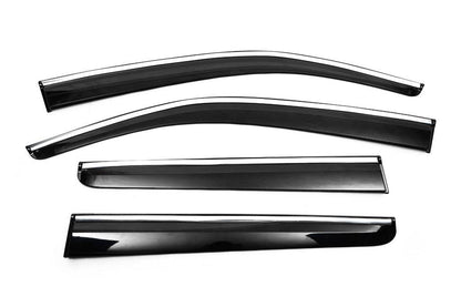 Windshields with chrome (4 pcs, Sunplex Chrome) for Volkswagen Amarok 2010-2022 - Reelken Auto