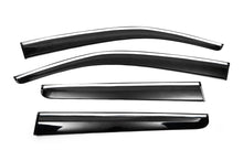 Window Deflectors with Chrome Trim (4 pcs, Sunplex Chrome) for Volkswagen Amarok 2010-2022 - image 1