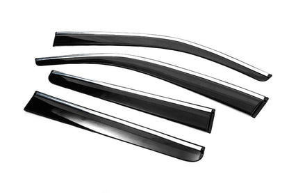 Windshields with chrome (4 pcs, Sunplex Chrome) for Volkswagen Amarok 2010-2022 - Reelken Auto