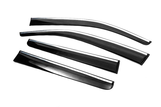 Windshields with chrome (4 pcs, Sunplex Chrome) for Volkswagen Amarok 2010-2022 - Reelken Auto