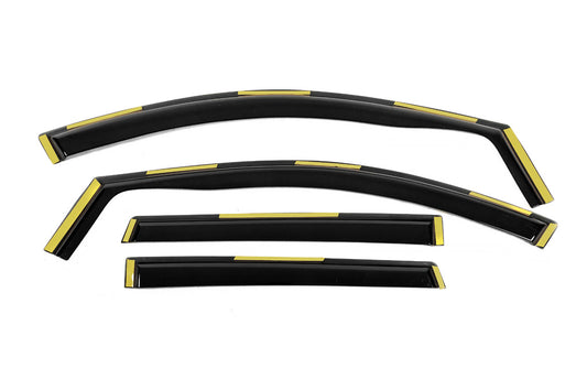 In-Channel Wind Deflectors Niken Luxury (4 pcs) for Nissan Qashqai 2014-2021 - image 1