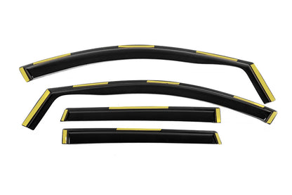 In-Channel Wind Deflectors Niken Luxury (4 pcs) for Nissan Qashqai 2014-2021 - image 1