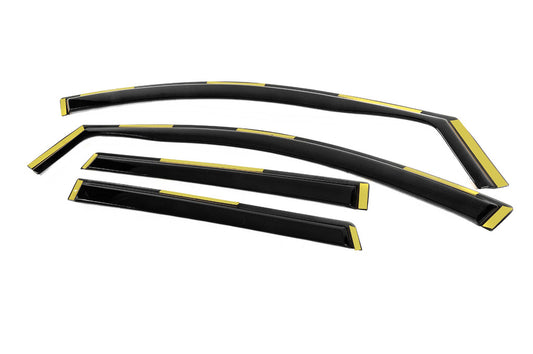 In-Channel Wind Deflectors Niken Luxury (4 pcs) for Nissan Qashqai 2014-2021 - image 2