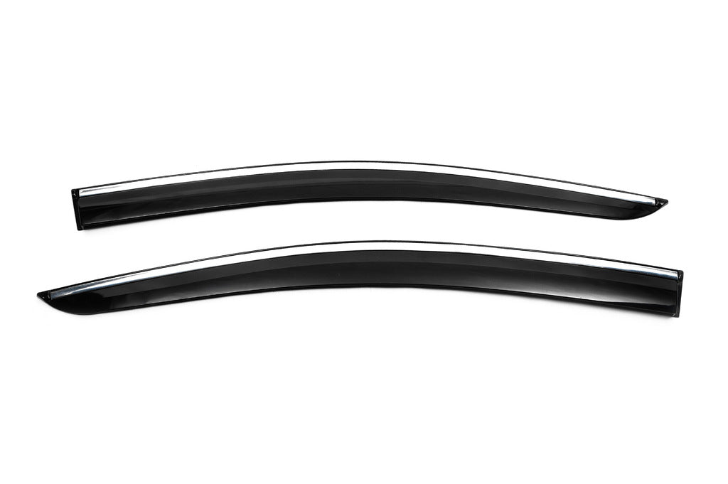 Window Deflectors with Chrome Trim (4 pcs, Sunplex Chrome) for Volkswagen Caddy 2020- - image 3