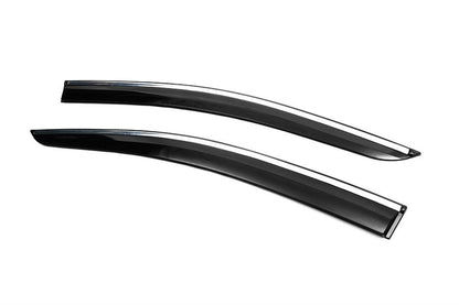 Window Deflectors with Chrome Trim (4 pcs, Sunplex Chrome) for Ford Connect 2021- - image 4