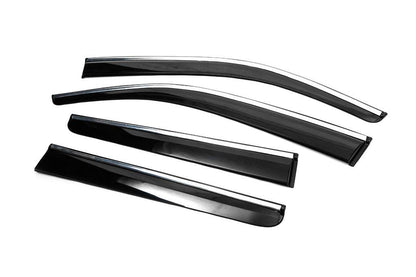 Windshields with chrome (4 pcs, Sunplex Chrome) for Toyota Hilux 2015↗ - Reelken Auto