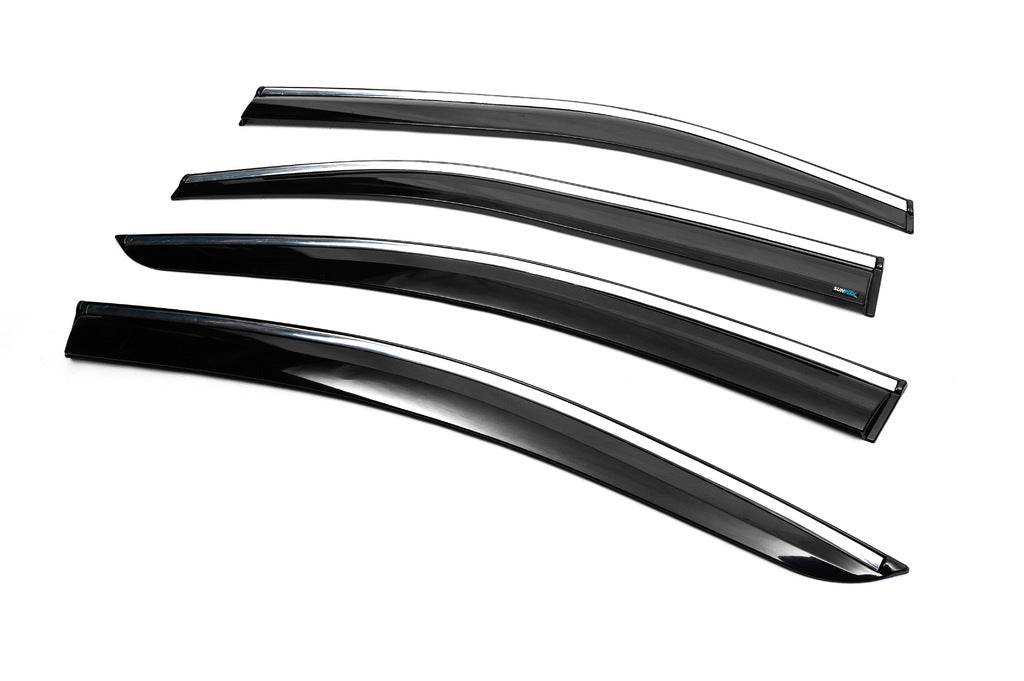 Windshields with chrome (4 pcs, Sunplex Chrome) for Toyota Corolla 2019↗︎ - Reelken Auto