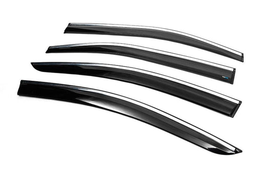 Windshields with chrome (4 pcs, Sunplex Chrome) for Toyota Corolla 2019↗︎ - Reelken Auto