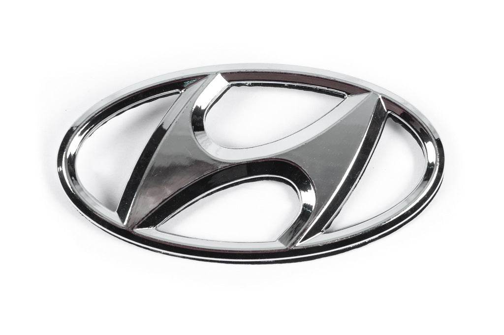 Emblem 86300-1J500 (125 mm by 65 mm) for Hyundai I-20 2008-2012 - Reelken Auto