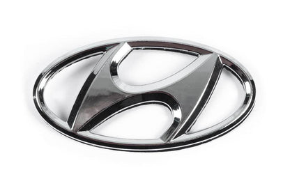 Emblem 86300-1J500 (125 mm by 65 mm) for Hyundai I-20 2008-2012 - Reelken Auto