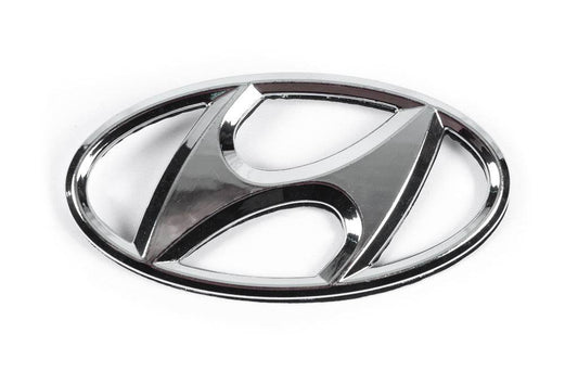 Emblem 86300-1J500 (125 mm by 65 mm) for Hyundai I-20 2008-2012 - Reelken Auto