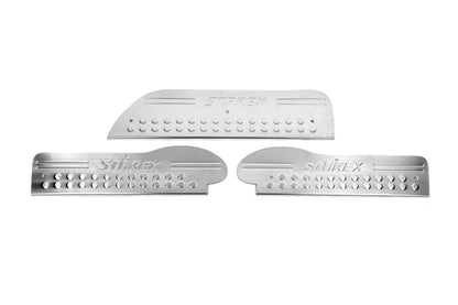 Door Sill Protectors OmsaLine (3 pcs, Stainless Steel) for Hyundai H200, H1, Starex 1998-2007 - image 4