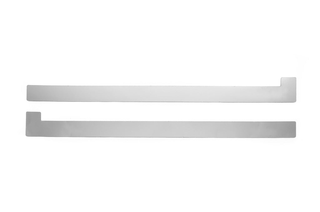 Molding for sliding door rail (2 pcs, stainless steel) for Fiat Doblo II 2010-2022 - image 1