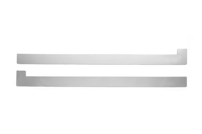 Molding for sliding door rail (2 pcs, stainless steel) for Fiat Doblo II 2010-2022 - image 1