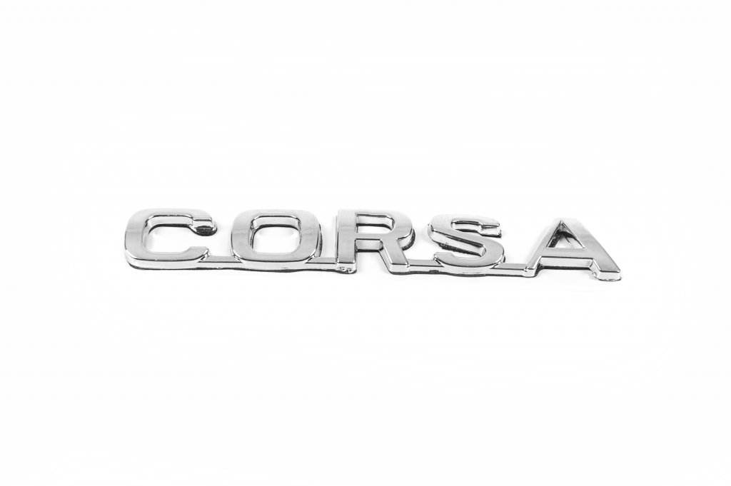 Corsa lettering 12.5cm x 2.0cm for Opel Corsa D 2007-2014 - Reelken Auto