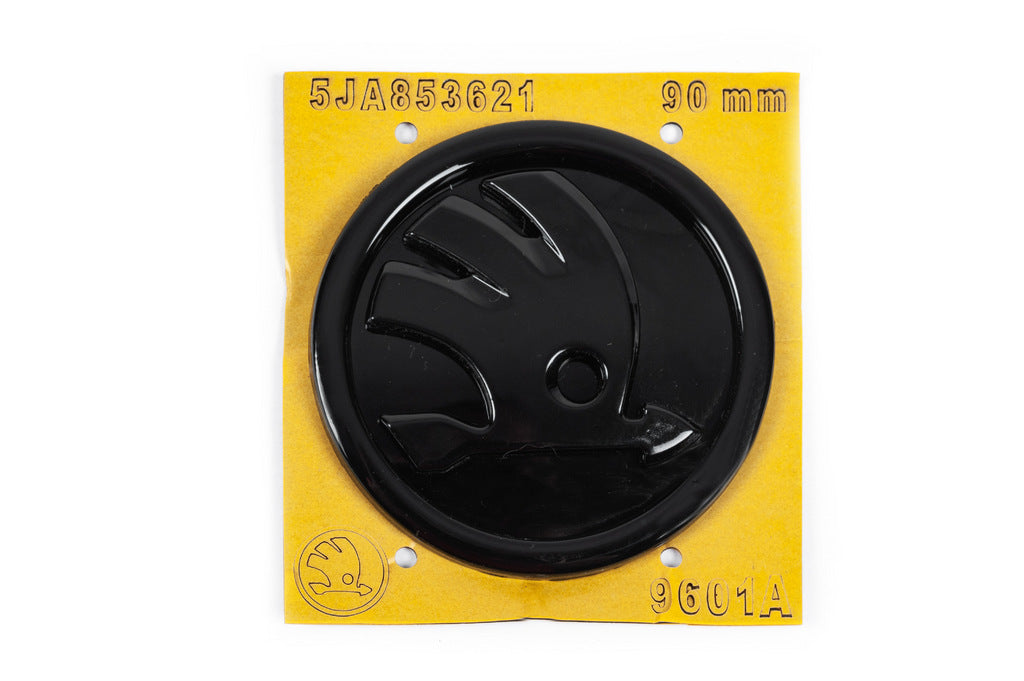 Black Emblem 5JA853621 (89 mm) for Skoda - image 2
