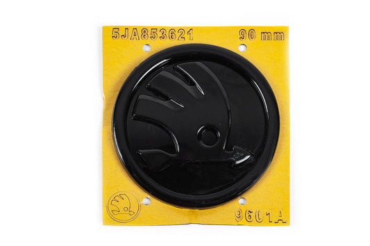 Black Emblem 5JA853621 (89 mm) for Skoda - image 2