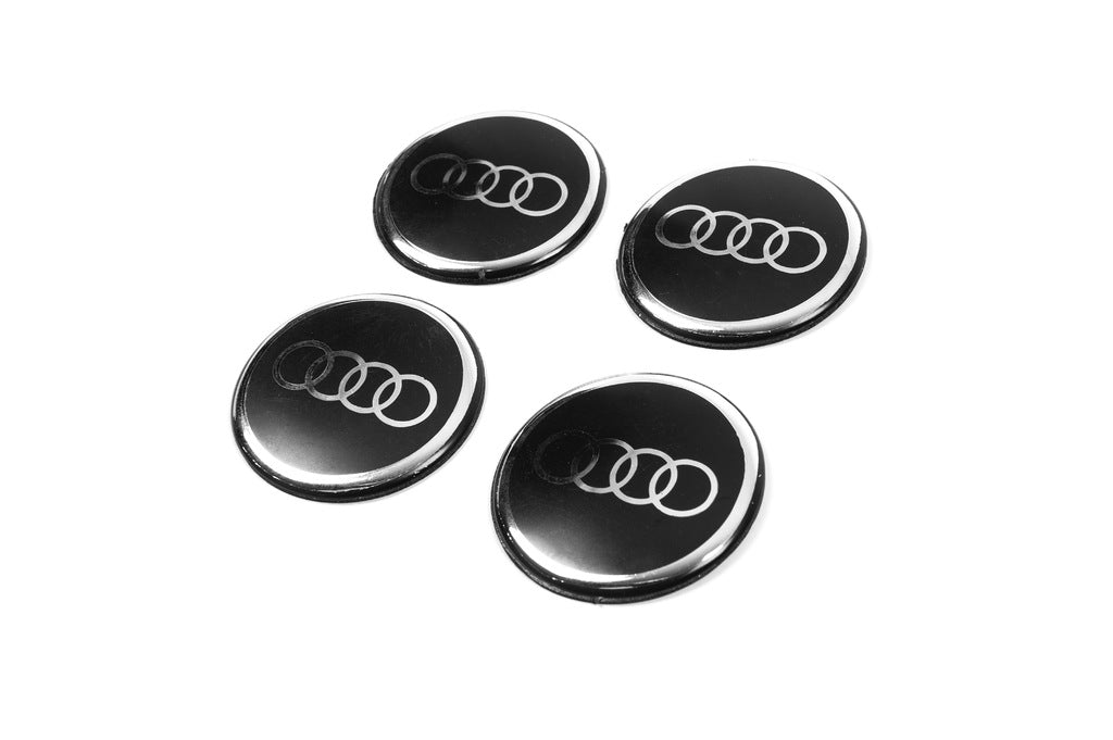 Stickers for wheel center caps 54mm (4pcs) for Audi - image 2