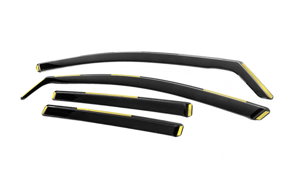 In-Channel Wind Deflectors Niken Luxury (HB, 4 pcs) for Volkswagen Golf 8 2019- - image 2