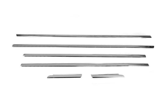Lower glass moldings (stainless steel) for Audi A3 2012-2020 - Reelken Auto