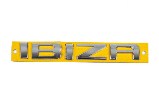 The inscription Ibiza (125 mm by 18 mm) for Seat Ibiza 2002-2009 - Reelken Auto