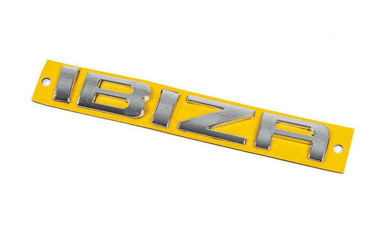 The inscription Ibiza (125 mm by 18 mm) for Seat Ibiza 1993-2002 - Reelken Auto