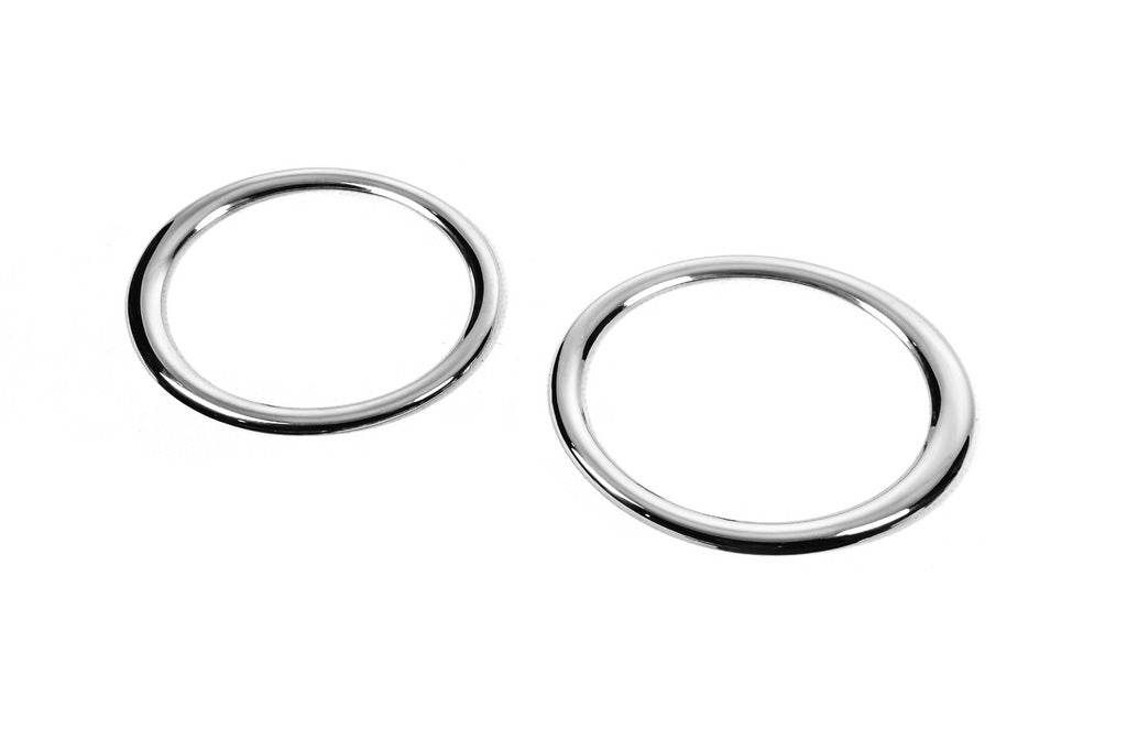 Covers for fog lights 2010-2012 (2 pcs, stainless steel) for Volkswagen Amarok 2010-2022 - Reelken Auto
