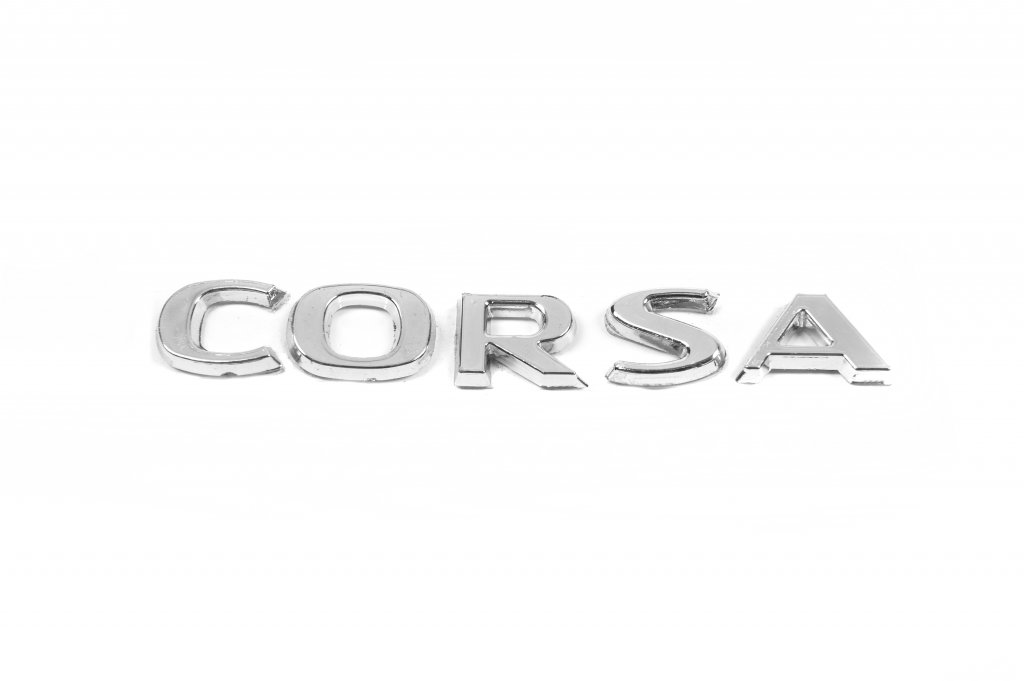 Corsa emblem 12.5cm x 1.6cm for Opel Corsa D 2007-2014 - image 1