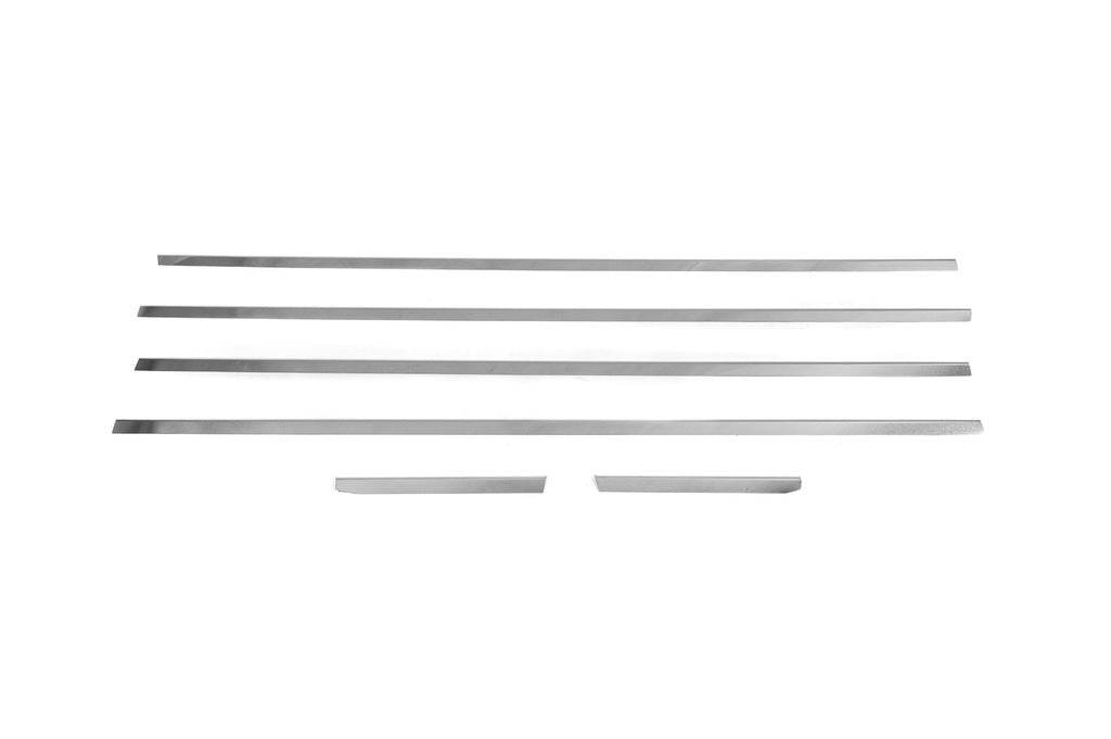 Window edging (6 pcs., stainless steel) for Mitsubishi ASX 2010-2023 - Reelken Auto